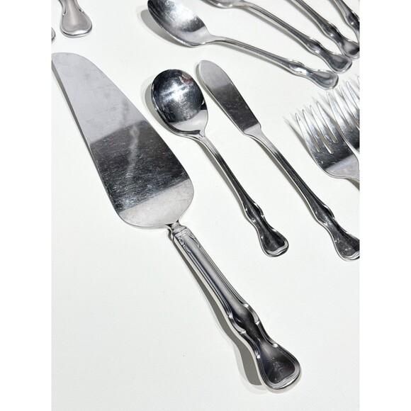 VTG 60s Reed & Barton Flatware 49 Set MODERN PROVINCIAL Mirrorstele Stainless - Picture 8 of 16